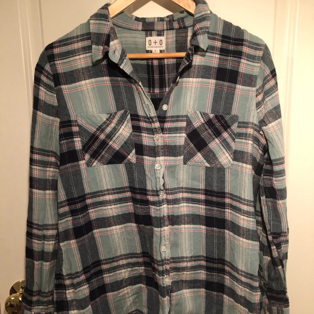 O + O women's flannel size M